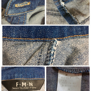 ご購入者様決定[F·M·N]デニムジャケット シンプル 美ライン デニムシャツの画像