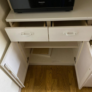 食器棚 木製 ホワイト