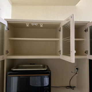 ホワイト木製食器棚 dショッピング |ラック キッチンラック 木製棚板 3段 本体幅65cm