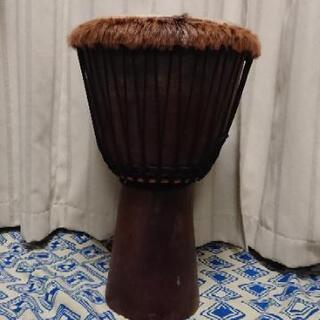 ジャンベ (皮割れてます)直径約36cm