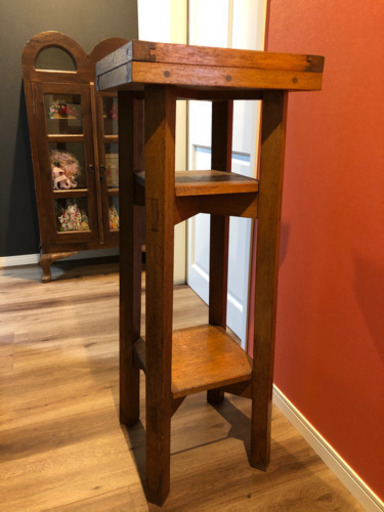 【受渡し完了】antique FLEX 英国木製インテリア　回転台