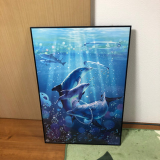 (取り引き中)ラッセンポスター、フレーム付きあげます。