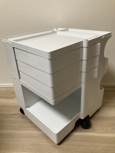 ボビーワゴン白 2段3トレイ 多機能ワゴン