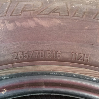 タイヤ ４本セット処分　の画像