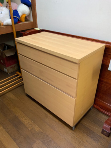 無印良品　良品計画　棚　チェスト　ブナ材使用　重量有り　木製収納棚　茶色^_^