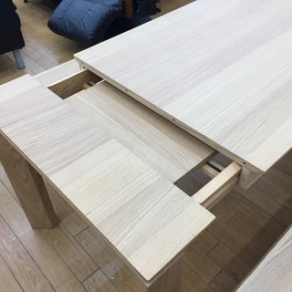 【トレファク鶴ヶ島店】大川家具　エクステンションダイニングセット　150cm幅