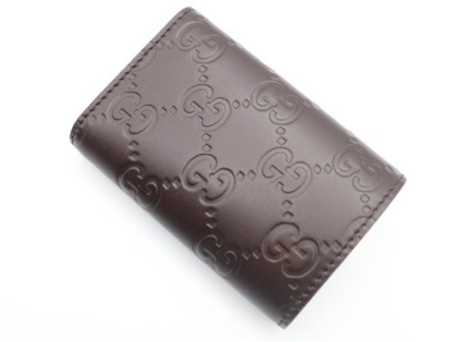 《GUCCI/グッチシマ 6連キーケース》Aランク 極美品 ブラウン 箱 冊子