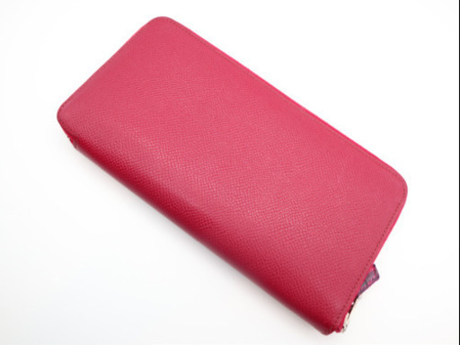 《HERMES/アザップロング シルクイン 長財布》Bランク 箱 冊子 リボン