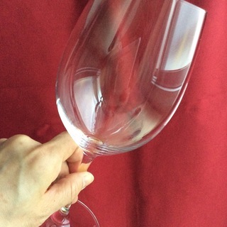 超レア❣️リーデル並列ロゴワイングラス 高さ228mm 飲み口直径73mmの画像