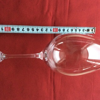 超レア❣️リーデル並列ロゴワイングラス 高さ228mm 飲み口直径73mmの画像