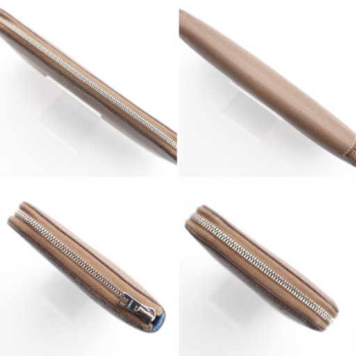 《HERMES/アザップロング シルクイン 》Bランク ベージュ ブルー