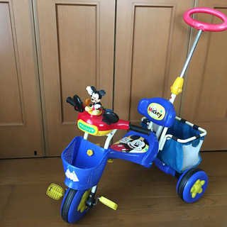 おしゃべりカーゴ三輪車ミッキー　