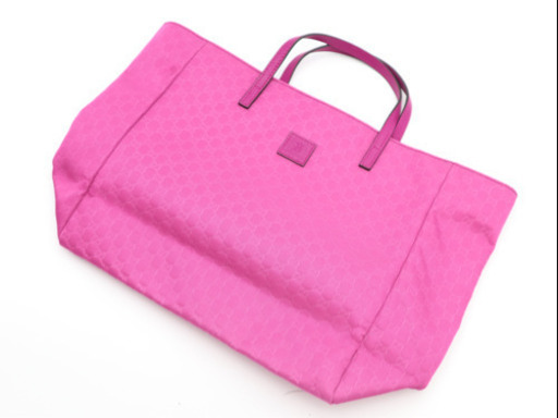 《GUCCI/グッチシマ トートバッグ》284721 ABランク ピンク 美品