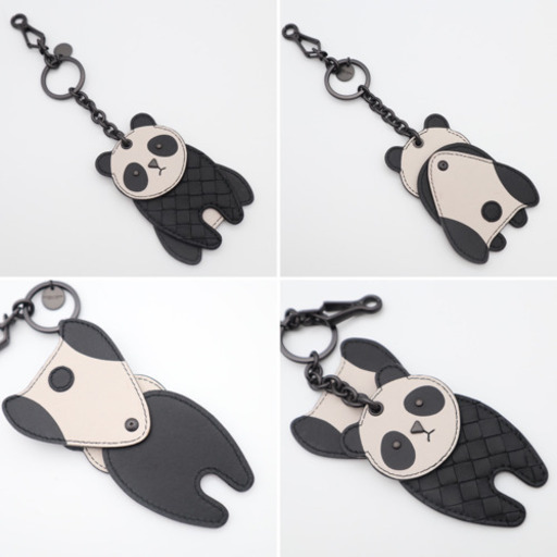 《BOTTEGA VENETA/パンダ イントレチャートキーホルダー》ABランク