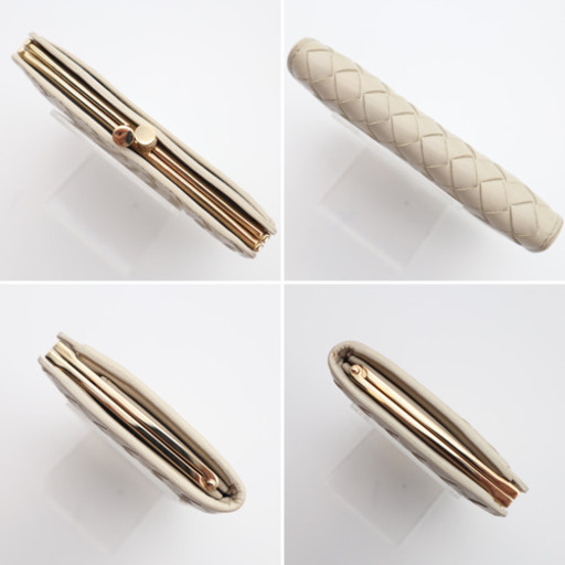 《BOTTEGA VENETA/イントレチャート がま口 ケース》AB 美