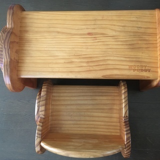 【取引完了】WOODY PUDDY　ウッディプッディ　デスク＆チェア　子供家具　お絵かきに♪の画像