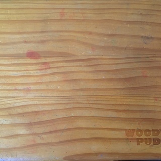 【取引完了】WOODY PUDDY　ウッディプッディ　デスク＆チェア　子供家具　お絵かきに♪の画像