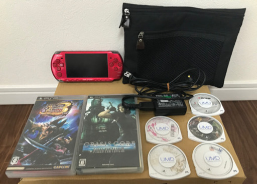 値下げ PSP3000 本体 + ソフト7本 + SONYメモリスティック8GB