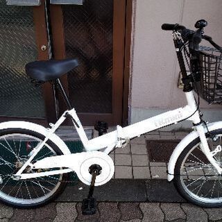 TRmini 20吋折り畳み自転車 シングル/ホワイト