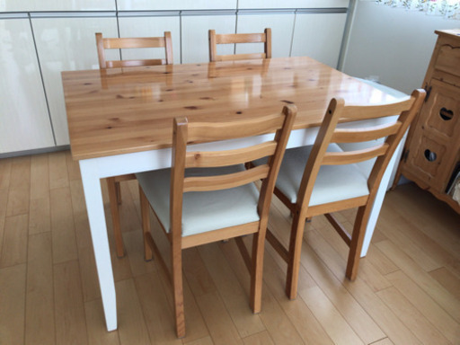 IKEA  ダイニングテーブル　セット　レールハムン