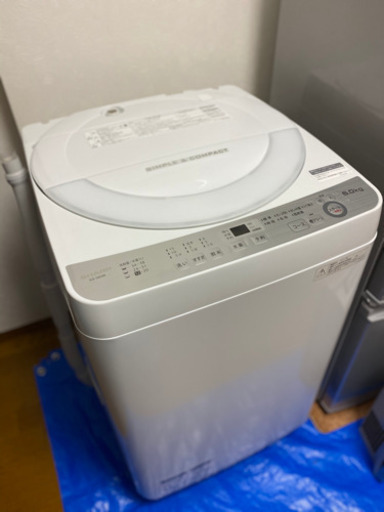 洗濯機　シャープ ES-GE6B 美品