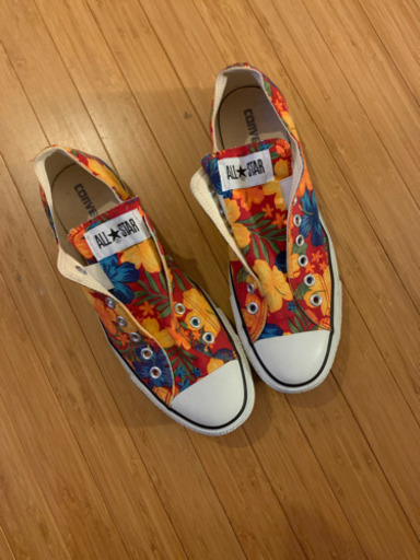 28センチ　美品コンバース花柄　botanical スリッポン