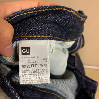 ＧＵ　デニムMサイズ　新品未使用の画像