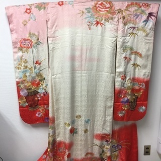 正絹 お引きずり着物