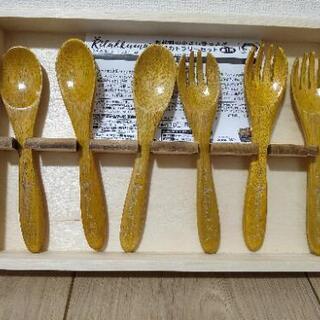 リラックマ　木製カトラリーセットの画像