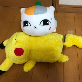 ポケットモンスター　ポケモン　ピカチュウ　ニャンコ先生　ぬいぐる...