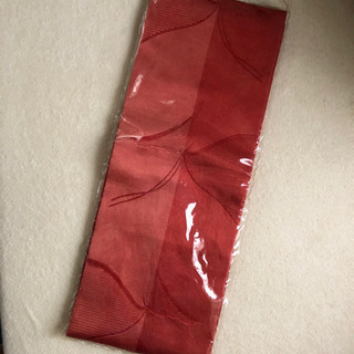 ほぼ新品❤️高級半巾帯　朱色❤️