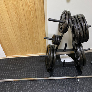 バーベルシャフト＋ウェイトセット(125kg)