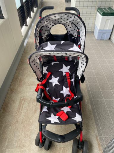 コサット　2人乗ベビーカー