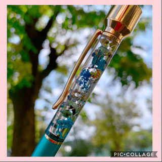 印鑑付きハーバリウムペン🌸