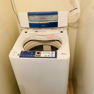 日立7kg洗濯機、エアジェット乾燥付きの画像