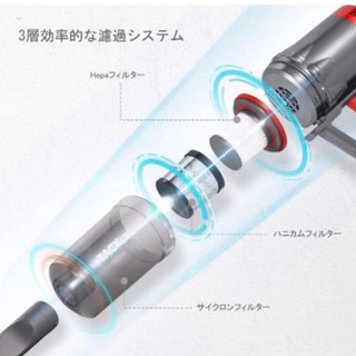掃除機 17000Pa 600W MooSoo 最強吸引力 超軽量 サイクロン式の画像