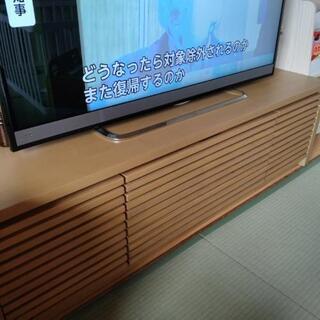 【松戸市引取り1000円】ピンクなテレビ台 送料無料／ 完成品 幅180cm テレビ台 リビング収納 奥浅 北欧 省