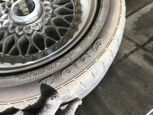 BBS フルオリジナルメッシュ4本　1本曲がってます。