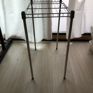ハンガーラック&収納棚(ダイソー)の画像
