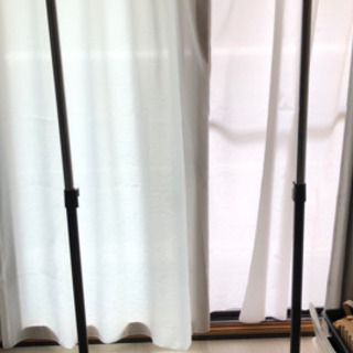 ハンガーラック&収納棚(ダイソー)の画像