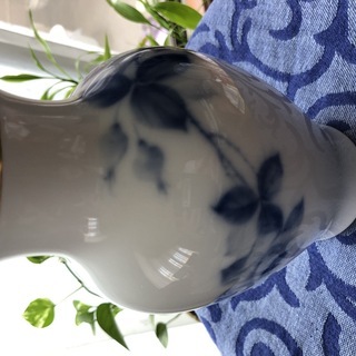 大倉陶園　ブルーローズ　花瓶の画像