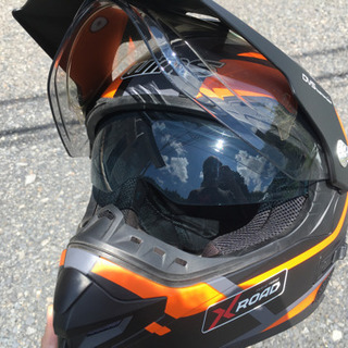 wins x-road Lサイズ　オレンジ　ヘルメット の画像