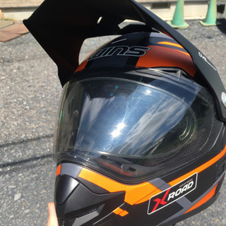 wins x-road Lサイズ　オレンジ　ヘルメット の画像