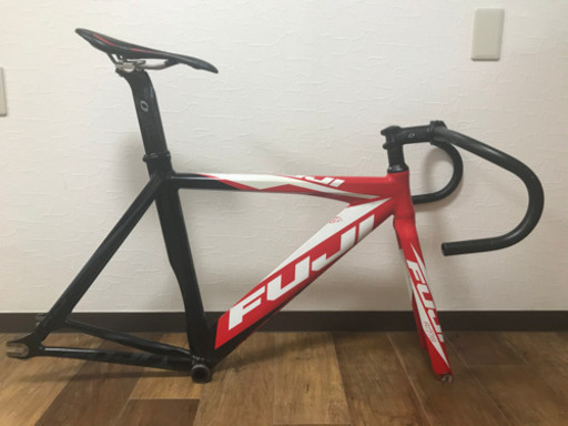 FUJI フジ TRACK1.1 ピストフレームセット＋ハンドル・ステム・シートポスト・サドル・BB・クランク付き