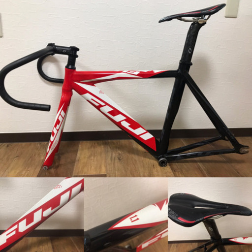 FUJI フジ TRACK1.1 ピストフレームセット＋ハンドル・ステム・シートポスト・サドル・BB・クランク付き