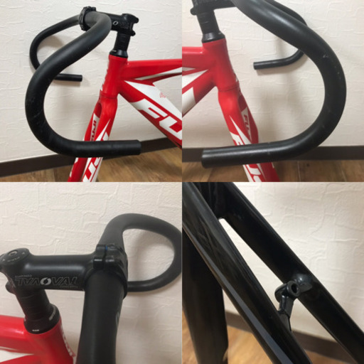 FUJI フジ TRACK1.1 ピストフレームセット＋ハンドル・ステム・シートポスト・サドル・BB・クランク付き
