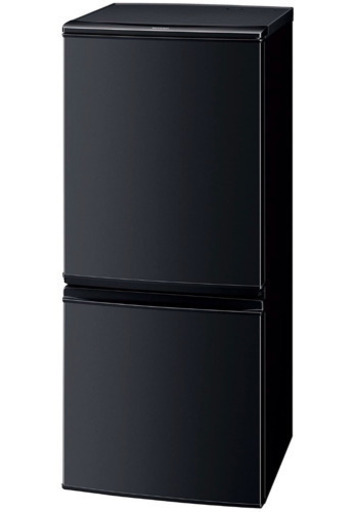 SHARP☆ シャープ 冷蔵庫 つけかえどっちもドアタイプ 137L ブラック黒 SJ-D14B-B