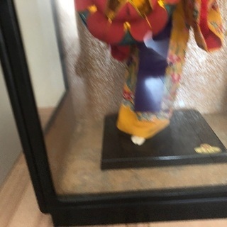 琉球人形　ケース付きの画像