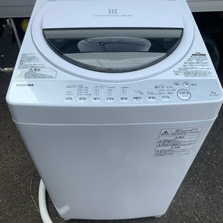 ☆2018年製 TOSHIBA AW-7G6 7キロ STAR CRYSTAL DRUM ☆