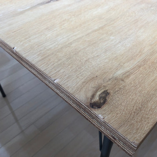 ダイニングテーブル　オーク突板　鉄脚の画像